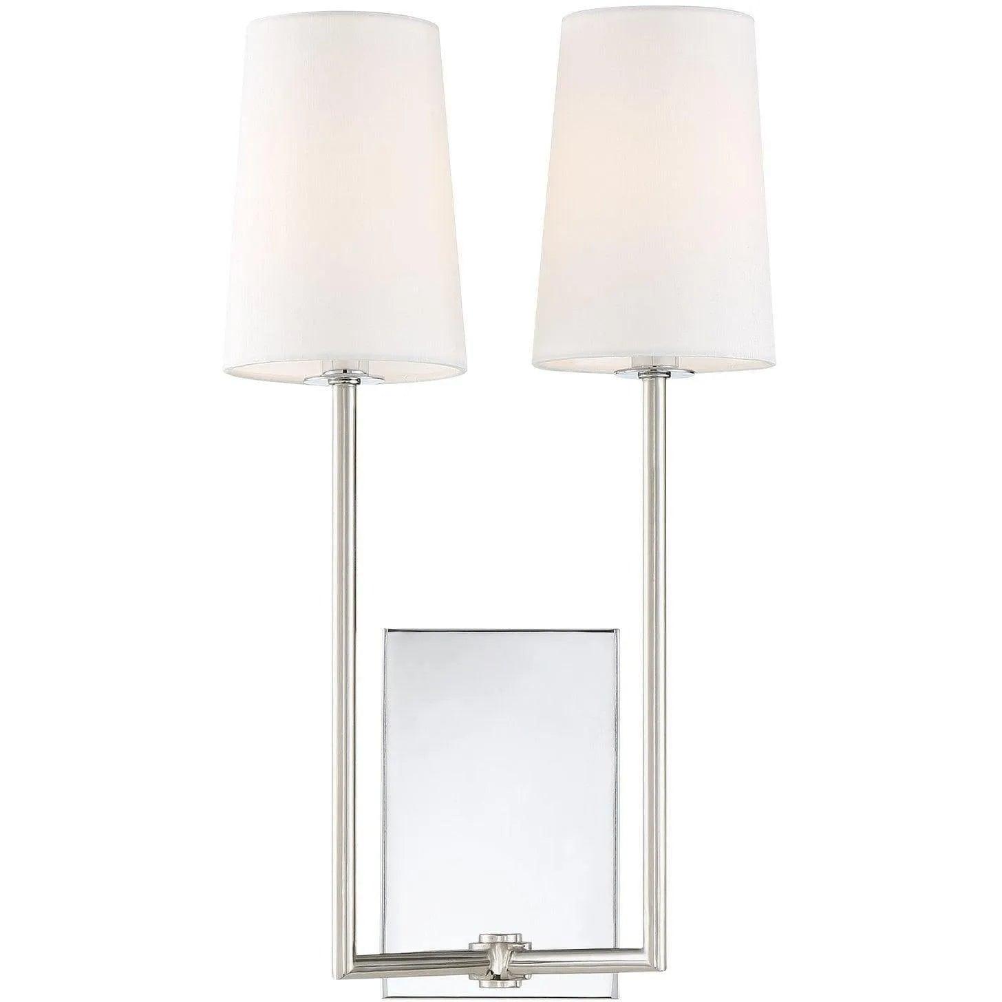 Crystorama - Lena Two Light Wall Mount - LEN-252-CH - Canada Light Shop