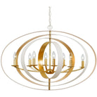 Crystorama - Luna Eight Light Chandelier - 588-MT-GA - Canada Light Shop