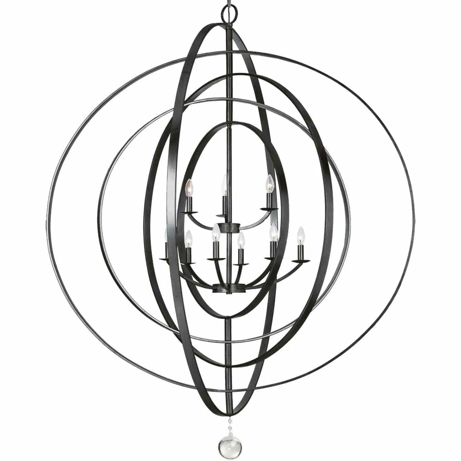 Crystorama - Luna Nine Light Chandelier - 587-MK - Canada Light Shop