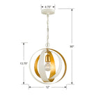 Crystorama - Luna One Light Mini Chandelier - 580-EB-GA - Canada Light Shop
