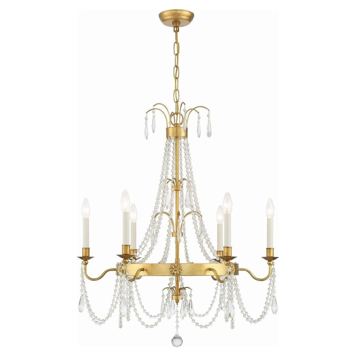 Crystorama - Maizey Chandelier - MAI-18606-GA - Canada Light Shop