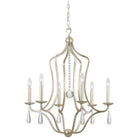 Crystorama - Manning Six Light Chandelier - 5976-SL - Canada Light Shop