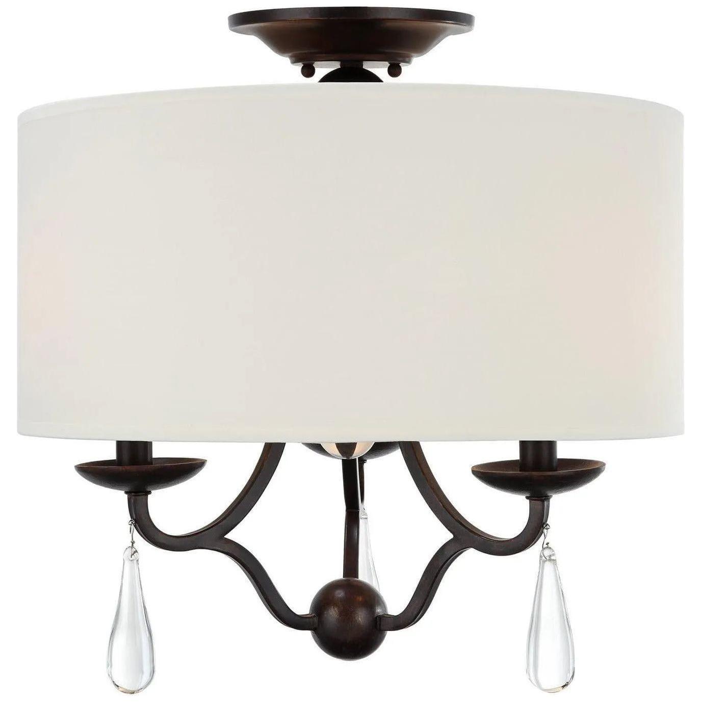 Crystorama - Manning Three Light Ceiling Mount - 5973-EB_CEILING - Canada Light Shop