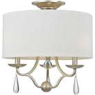 Crystorama - Manning Three Light Ceiling Mount - 5973-SL_CEILING - Canada Light Shop