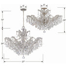 Crystorama - Maria Theresa Ceiling Mount - 4430-CH-CL-MWP - Canada Light Shop