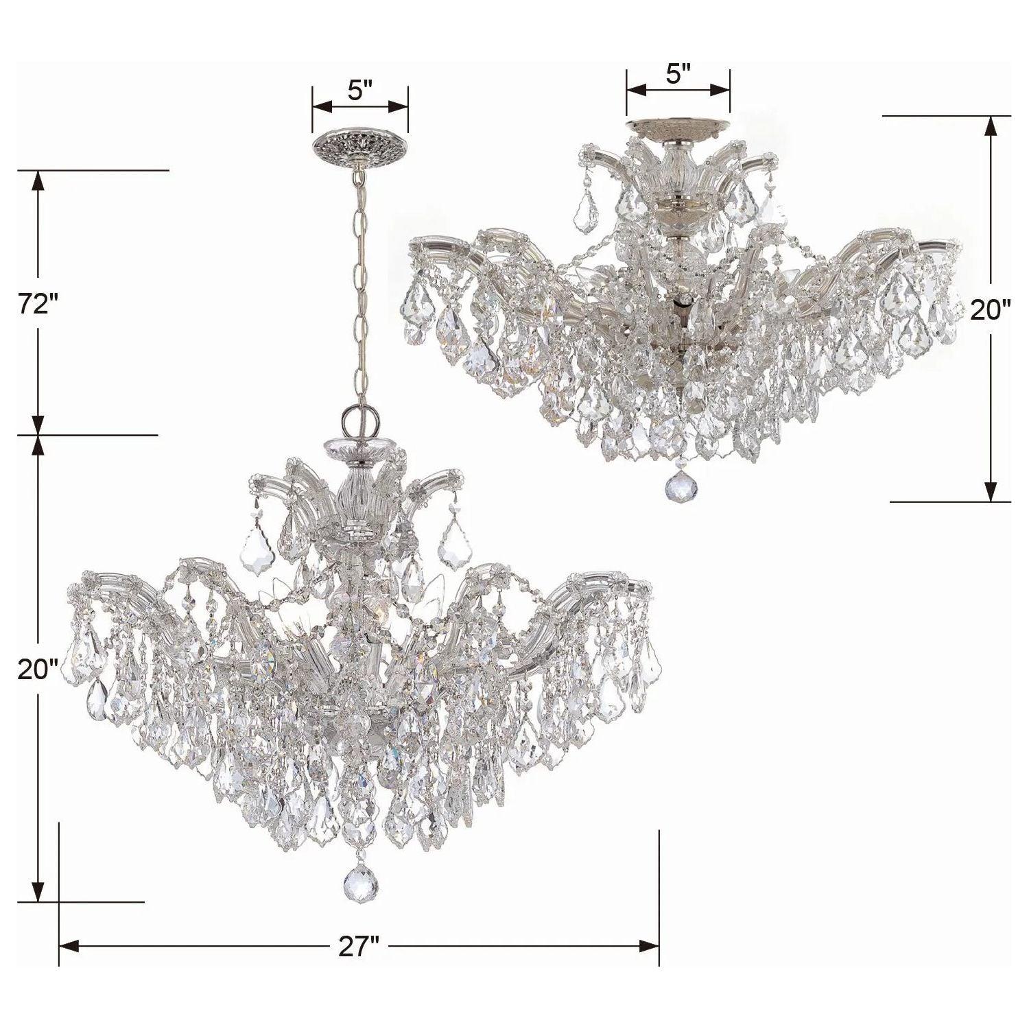 Crystorama - Maria Theresa Ceiling Mount - 4430-CH-CL-MWP - Canada Light Shop