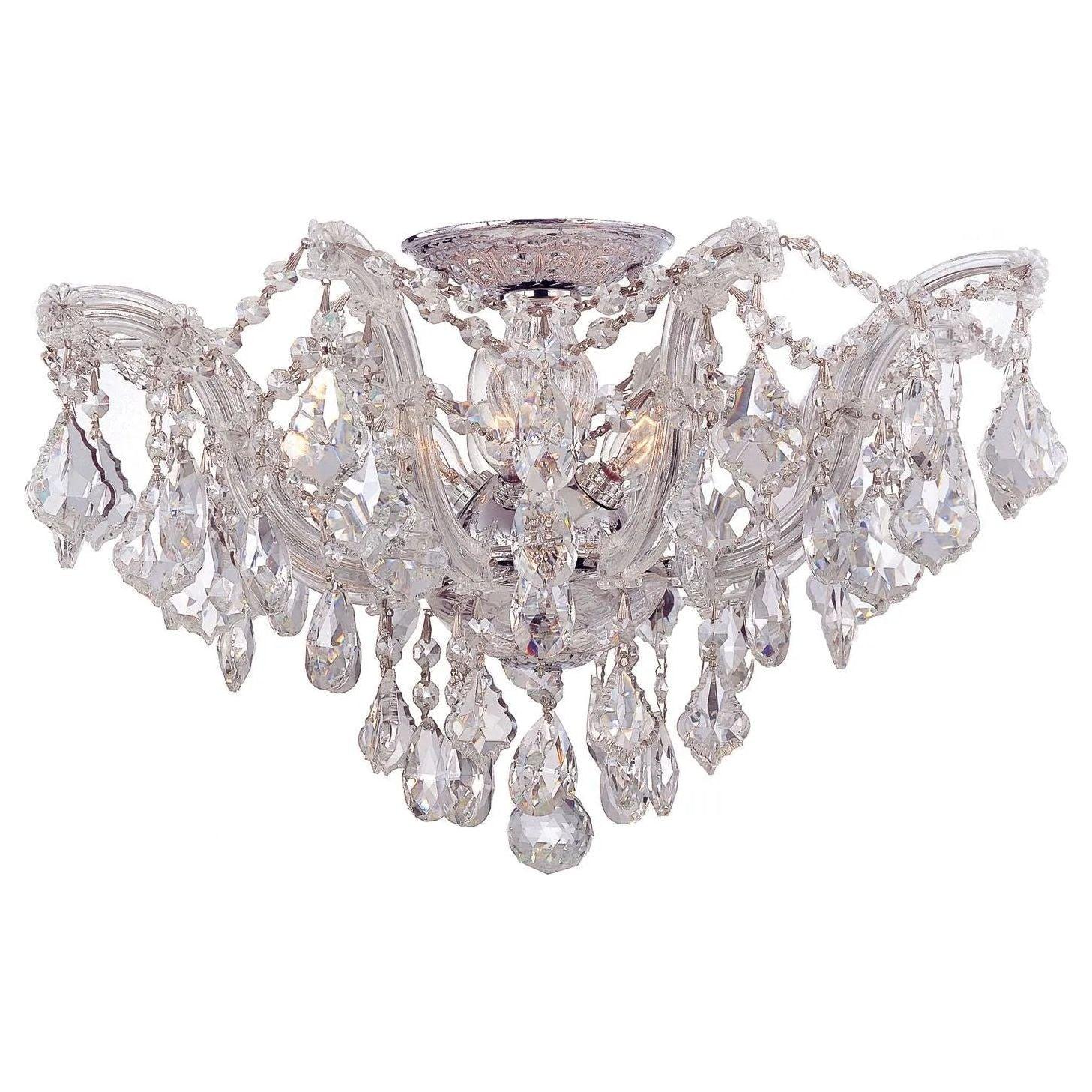 Crystorama - Maria Theresa Ceiling Mount - 4437-CH-CL-SAQ - Canada Light Shop