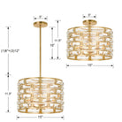 Crystorama - Meridian Five Light Ceiling Mount - MER-4865-GA_CEILING - Canada Light Shop