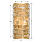 Crystorama - Meridian Four Light Wall Mount - MER-4862-GA - Canada Light Shop