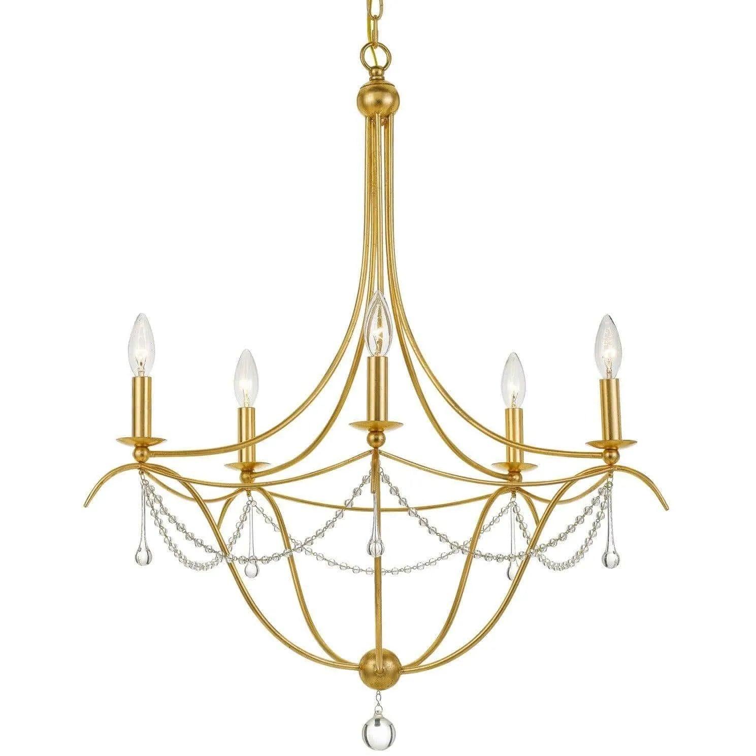 Crystorama - Metro Five Light Chandelier - 425-GA - Canada Light Shop