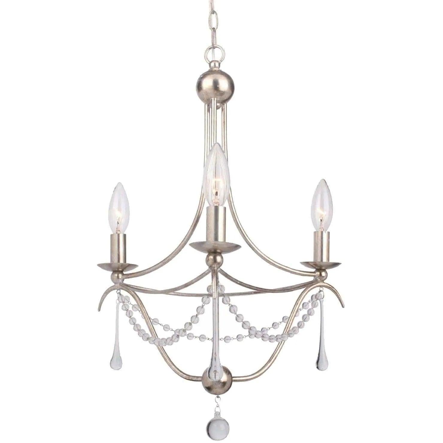 Crystorama - Metro Three Light Mini Chandelier - 423-SA - Canada Light Shop