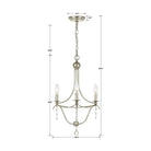 Crystorama - Metro Three Light Mini Chandelier - 433-SA - Canada Light Shop