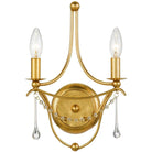 Crystorama - Metro Two Light Wall Mount - 422-GA - Canada Light Shop
