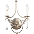 Crystorama - Metro Two Light Wall Mount - 422-SA - Canada Light Shop