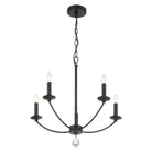 Crystorama - Mila Chandelier - MIL-8012-BK - Canada Light Shop