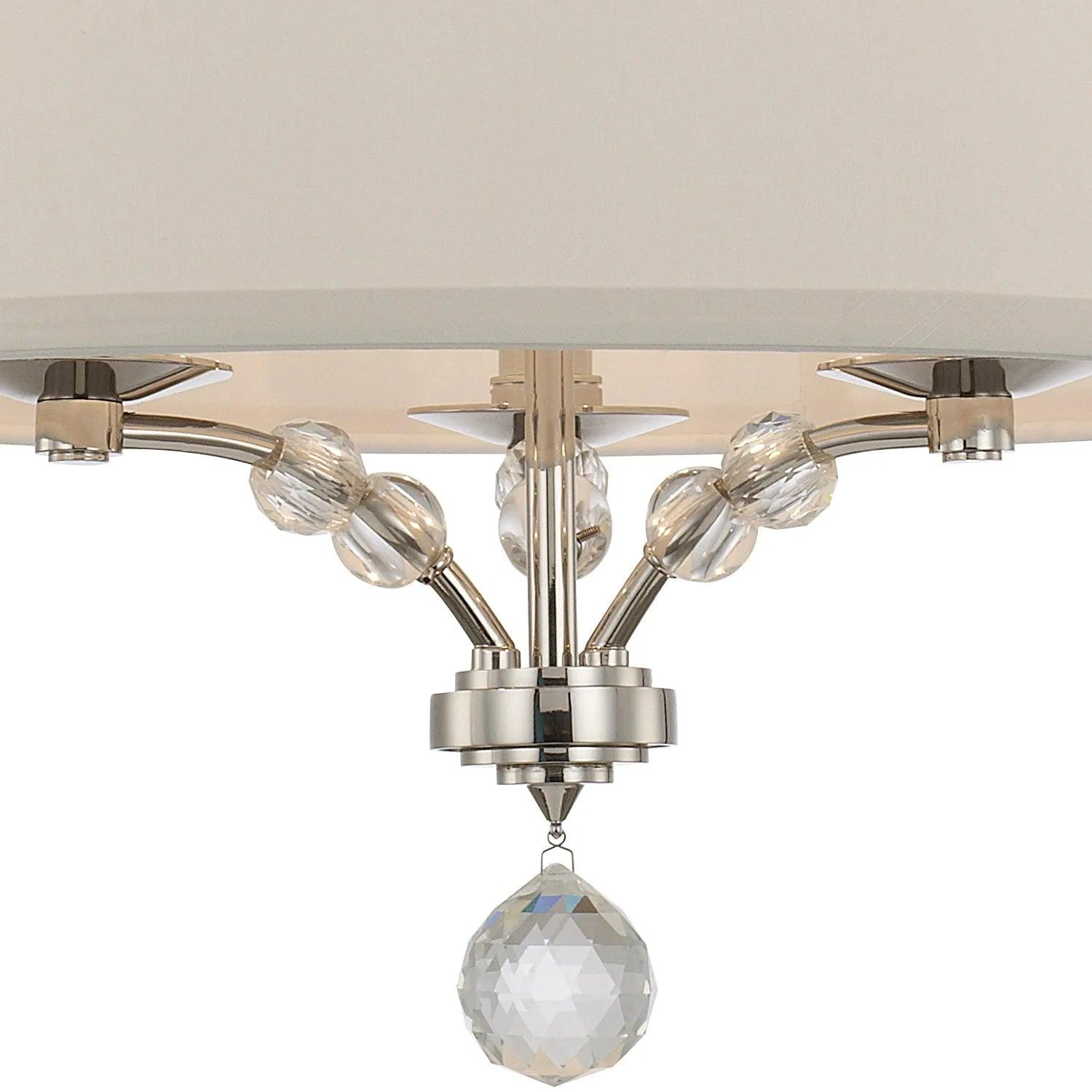 Crystorama - Mirage Three Light Ceiling Mount - 8005-PN_CEILING - Canada Light Shop