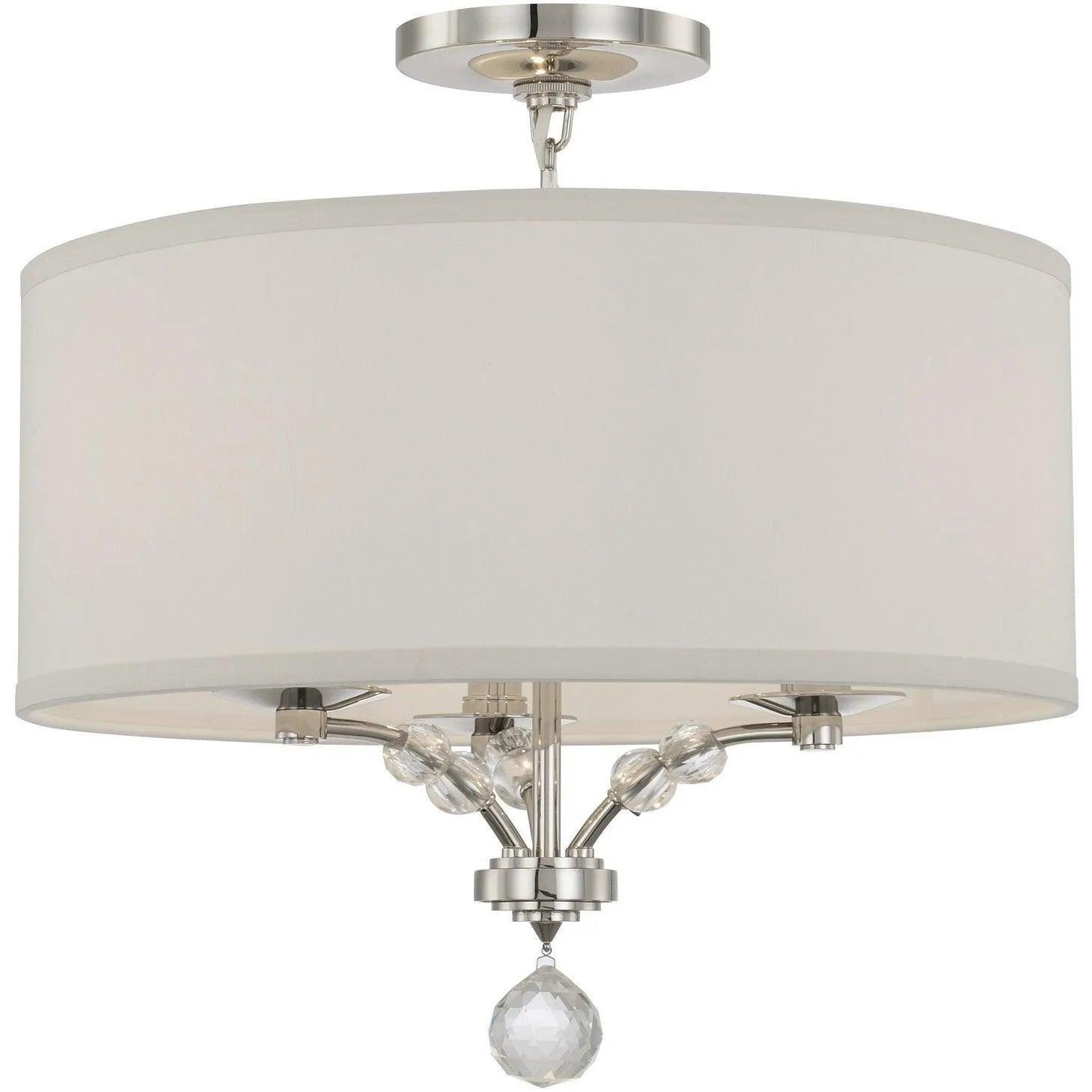 Crystorama - Mirage Three Light Ceiling Mount - 8005-PN_CEILING - Canada Light Shop