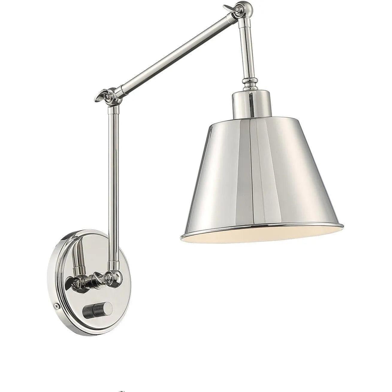 Crystorama - Mitchell One Light Wall Mount - MIT-A8021-PN - Canada Light Shop