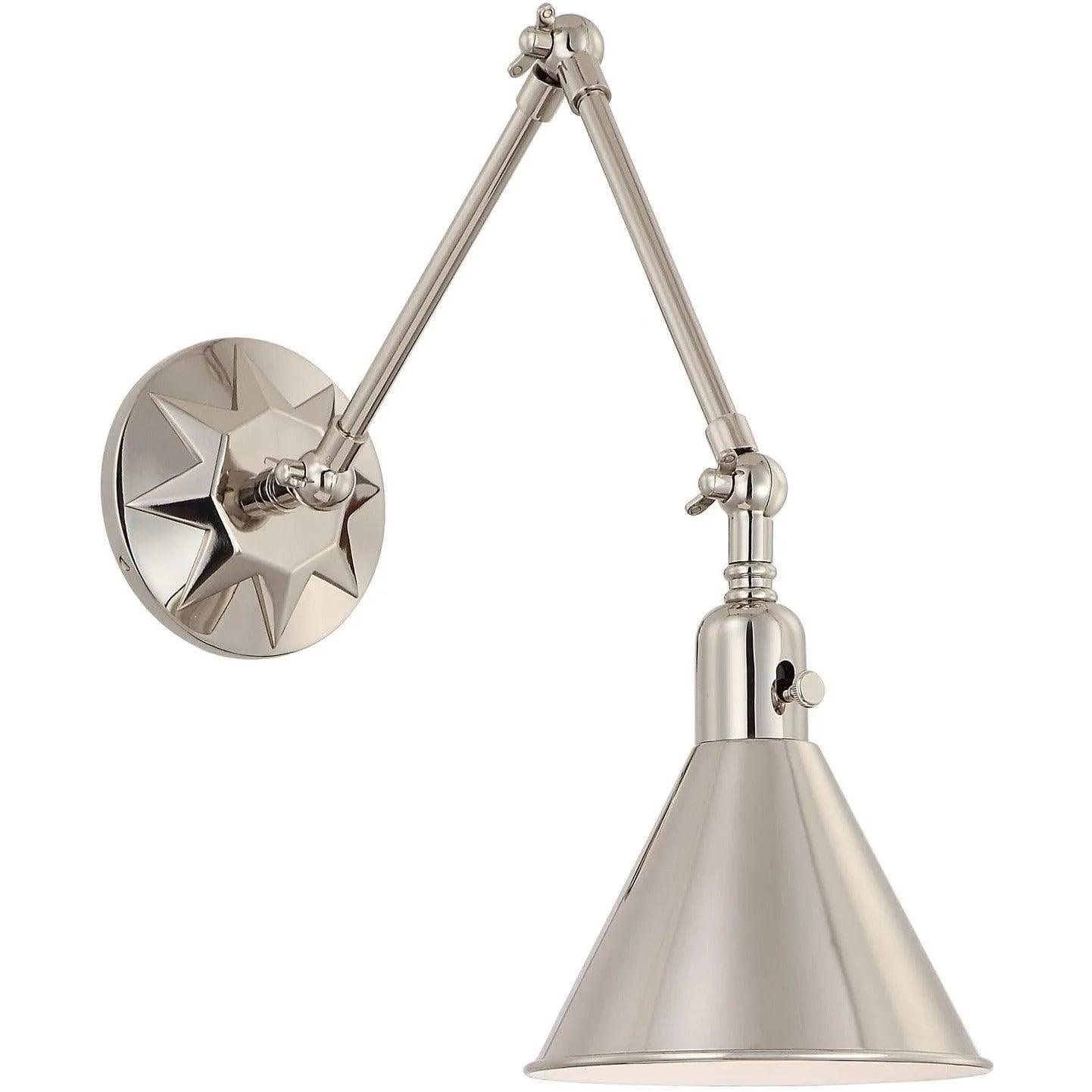 Crystorama - Morgan One Light Wall Mount - MOR-8801-PN - Canada Light Shop