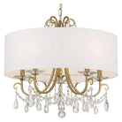 Crystorama - Othello Drum Shade Chandelier - 6625-VG-CL-SAQ - Canada Light Shop