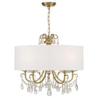 Crystorama - Othello Drum Shade Chandelier - 6628-CH-CL-MWP - Canada Light Shop