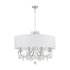 Crystorama - Othello Drum Shade Chandelier - 6628-CH-CL-MWP - Canada Light Shop