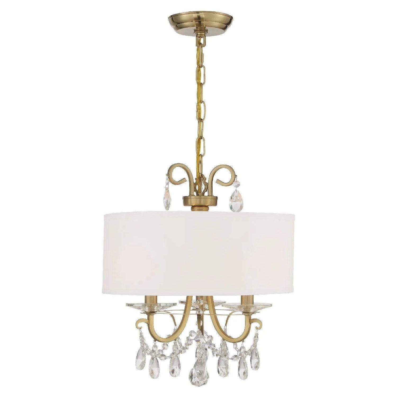 Crystorama - Othello Drum Shade Chandelier - 6628-CH-CL-MWP - Canada Light Shop