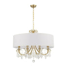Crystorama - Othello Drum Shade Chandelier - 6628-VG-CL-MWP - Canada Light Shop