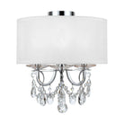 Crystorama - Othello Drum Shade Semi-Flush Mount - 6623-CH-CL-MWP_CEILING - Canada Light Shop