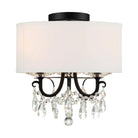 Crystorama - Othello Drum Shade Semi-Flush Mount - 6623-CH-CL-MWP_CEILING - Canada Light Shop