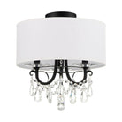 Crystorama - Othello Drum Shade Semi-Flush Mount - 6623-MK-CL-MWP_CEILING - Canada Light Shop