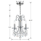 Crystorama - Othello Mini Chandelier - 6823-CH-CL-MWP - Canada Light Shop