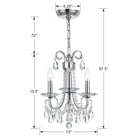 Crystorama - Othello Mini Chandelier - 6823-CH-CL-MWP - Canada Light Shop
