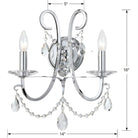 Crystorama - Othello Wall Sconce - 6822-CH-CL-MWP - Canada Light Shop