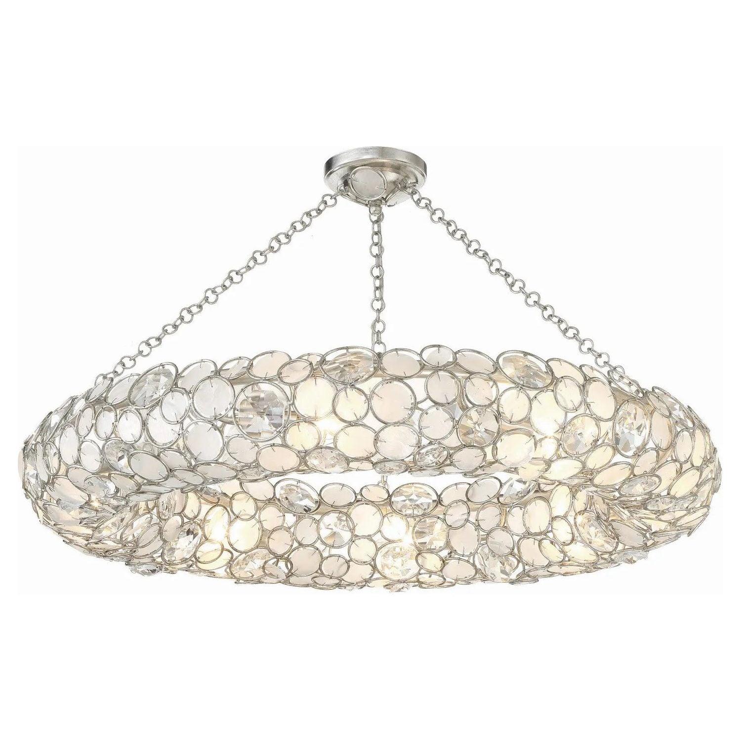 Crystorama - Palla Semi Flush Mount - 528P-SA_CEILING - Canada Light Shop