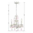 Crystorama - Paris Market Four Light Mini Chandelier - 5024-AW-CL-MWP - Canada Light Shop