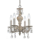 Crystorama - Paris Market Four Light Mini Chandelier - 5024-AW-CL-SAQ - Canada Light Shop