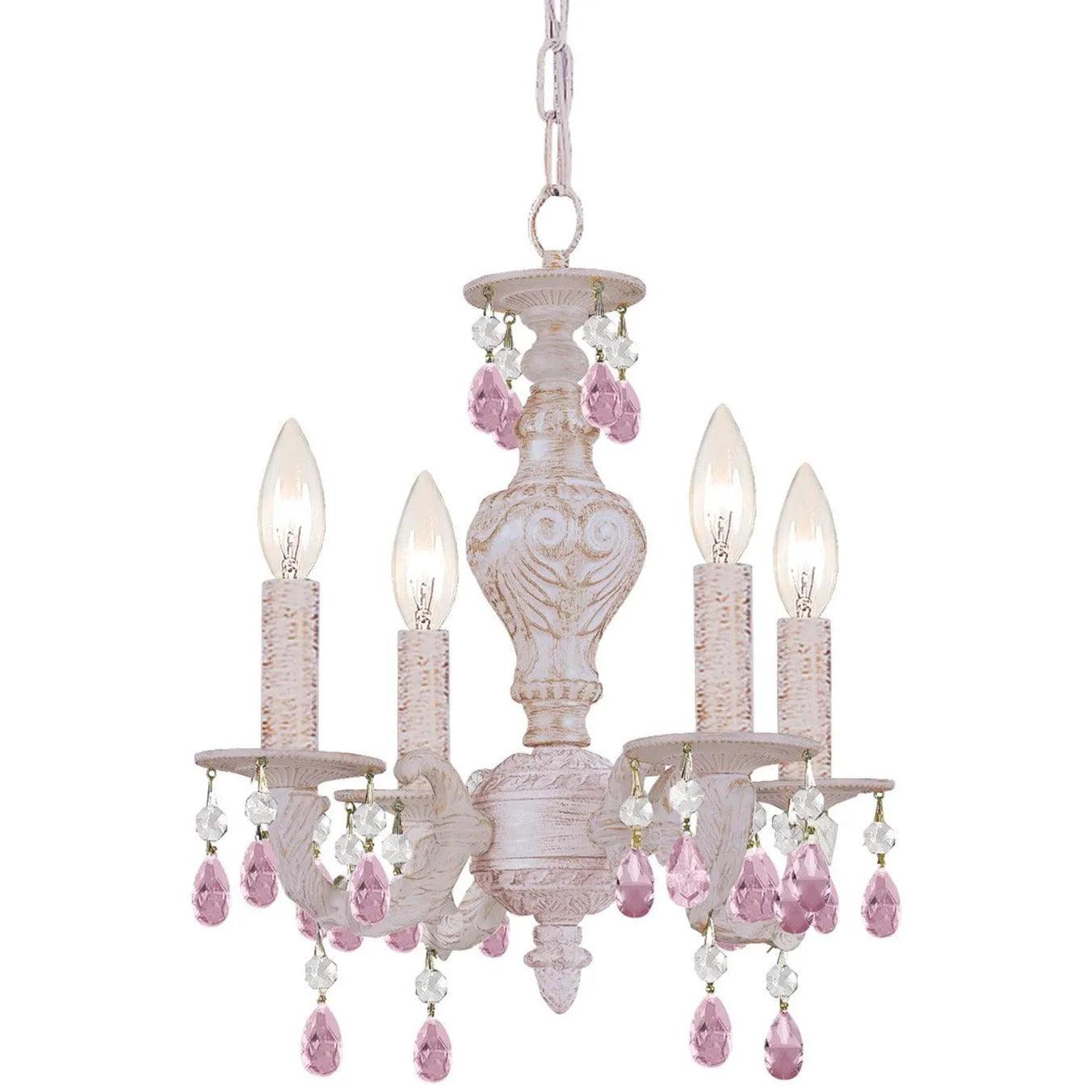Crystorama - Paris Market Four Light Mini Chandelier - 5024-AW-RO-MWP - Canada Light Shop