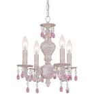 Crystorama - Paris Market Four Light Mini Chandelier - 5024-AW-RO-MWP - Canada Light Shop