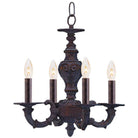 Crystorama - Paris Market Four Light Mini Chandelier - 5124-VB - Canada Light Shop