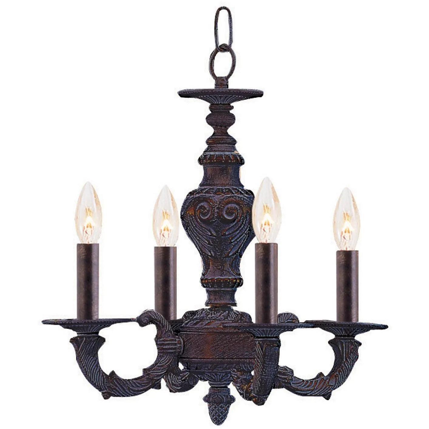 Crystorama - Paris Market Four Light Mini Chandelier - 5124-VB - Canada Light Shop