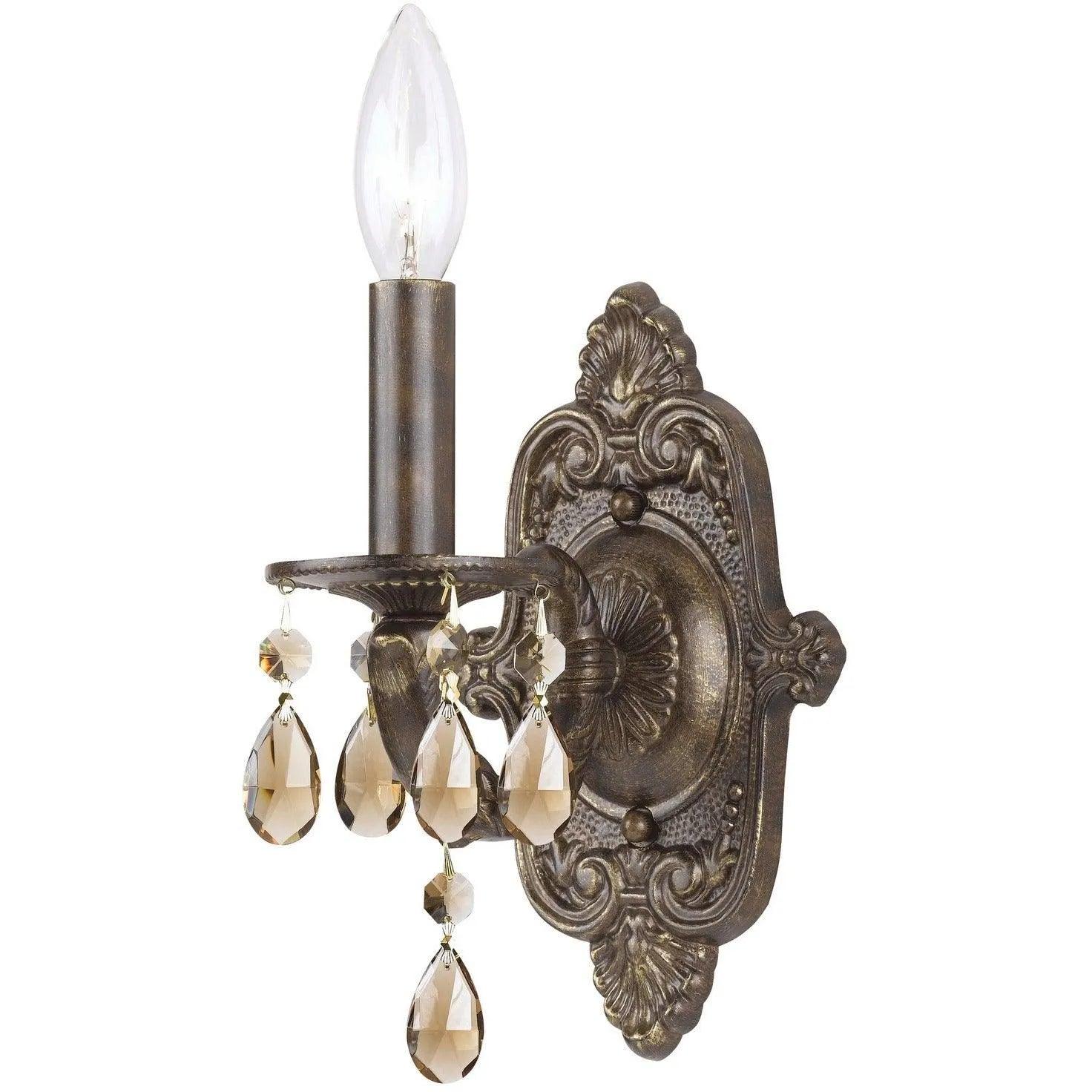 Crystorama - Paris Market One Light Wall Mount - 5021-VB-GT-MWP | Canada Light Shop