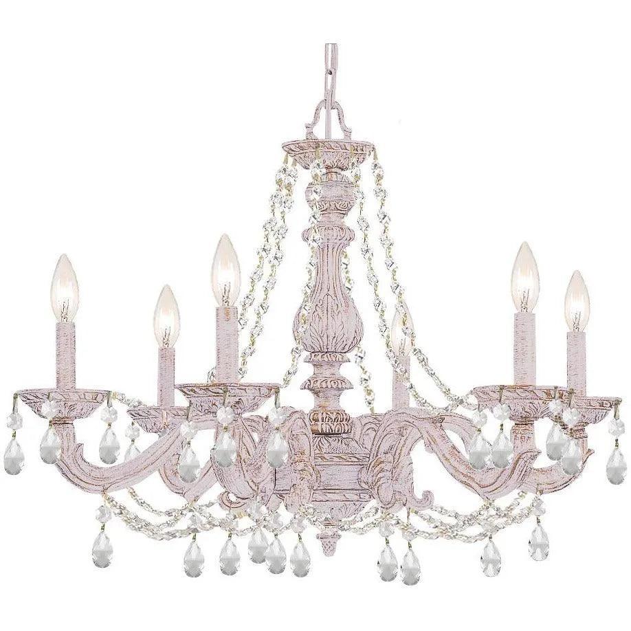 Crystorama - Paris Market Six Light Chandelier - 5026-AW-CL-I - Canada Light Shop