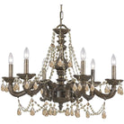 Crystorama - Paris Market Six Light Chandelier - 5026-VB-GT-MWP - Canada Light Shop