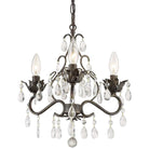 Crystorama - Paris Market Three Light Mini Chandelier - 4534-EB-CL-MWP - Canada Light Shop