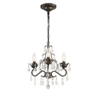 Crystorama - Paris Market Three Light Mini Chandelier - 4534-EB-CL-MWP - Canada Light Shop