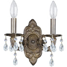Crystorama - Paris Market Two Light Wall Mount - 5022-VB-CL-S - Canada Light Shop