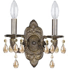 Crystorama - Paris Market Two Light Wall Mount - 5022-VB-GT-MWP - Canada Light Shop