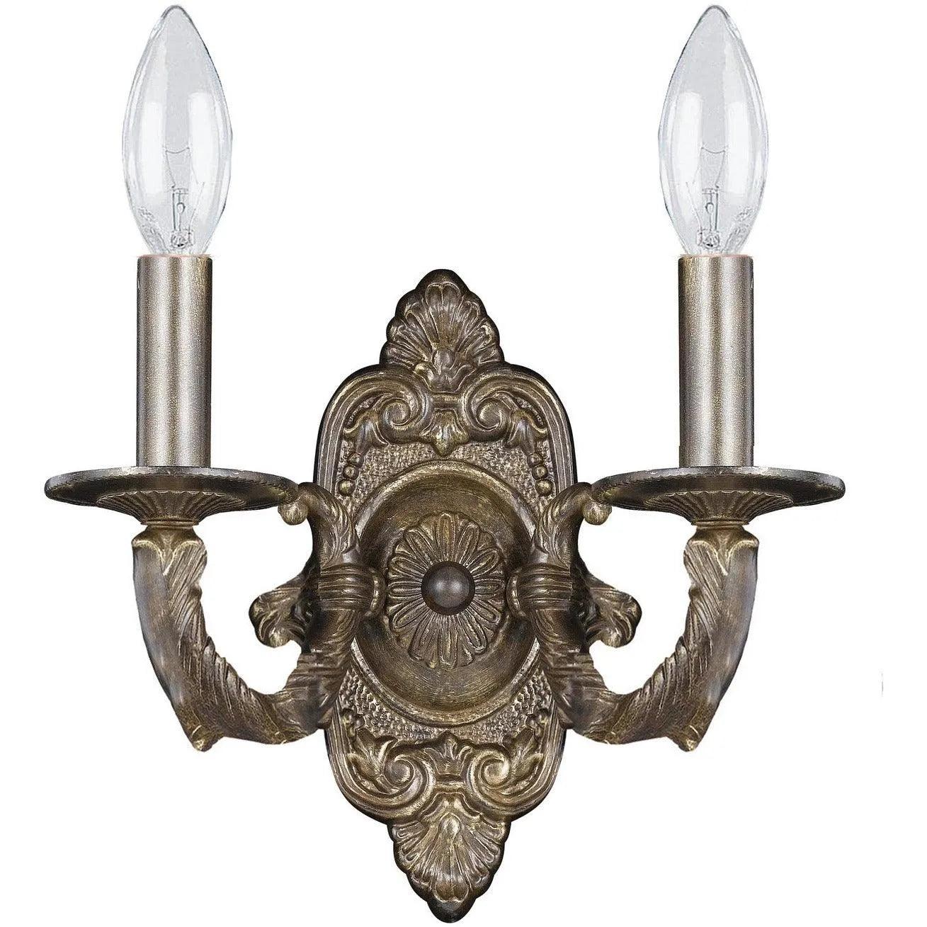 Crystorama - Paris Market Two Light Wall Mount - 5122-VB - Canada Light Shop