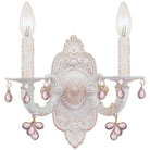 Crystorama - Paris Market Two Light Wall Mount - 5200-AW-ROSA - Canada Light Shop